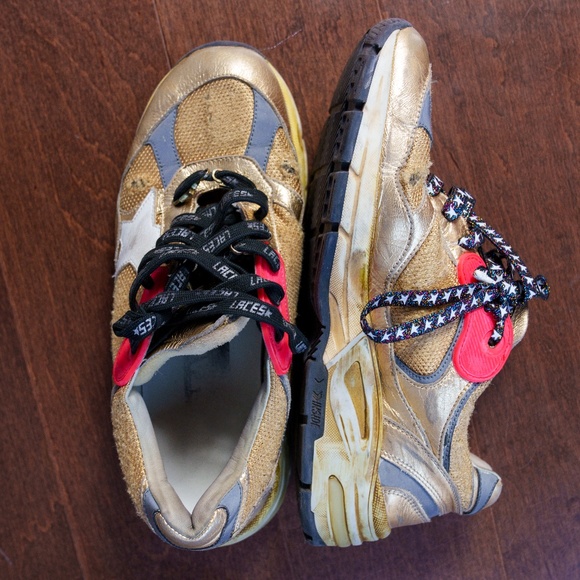 GGDB GOLDEN GOOSE Women's Dad-Star gold with white star, 39 - Picture 6 of 13